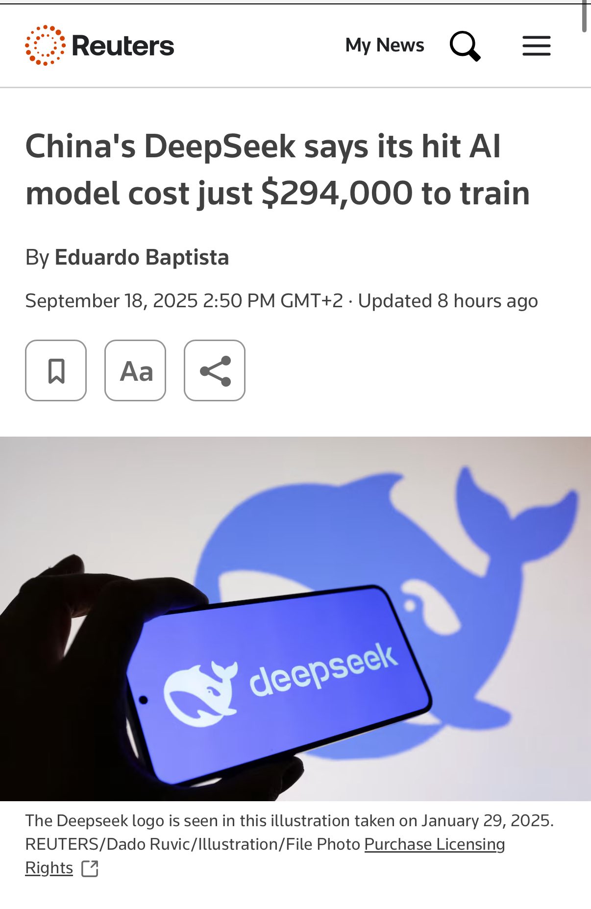 DeepSeek R1 Model Training Cost and Hardware Requirements Revealed