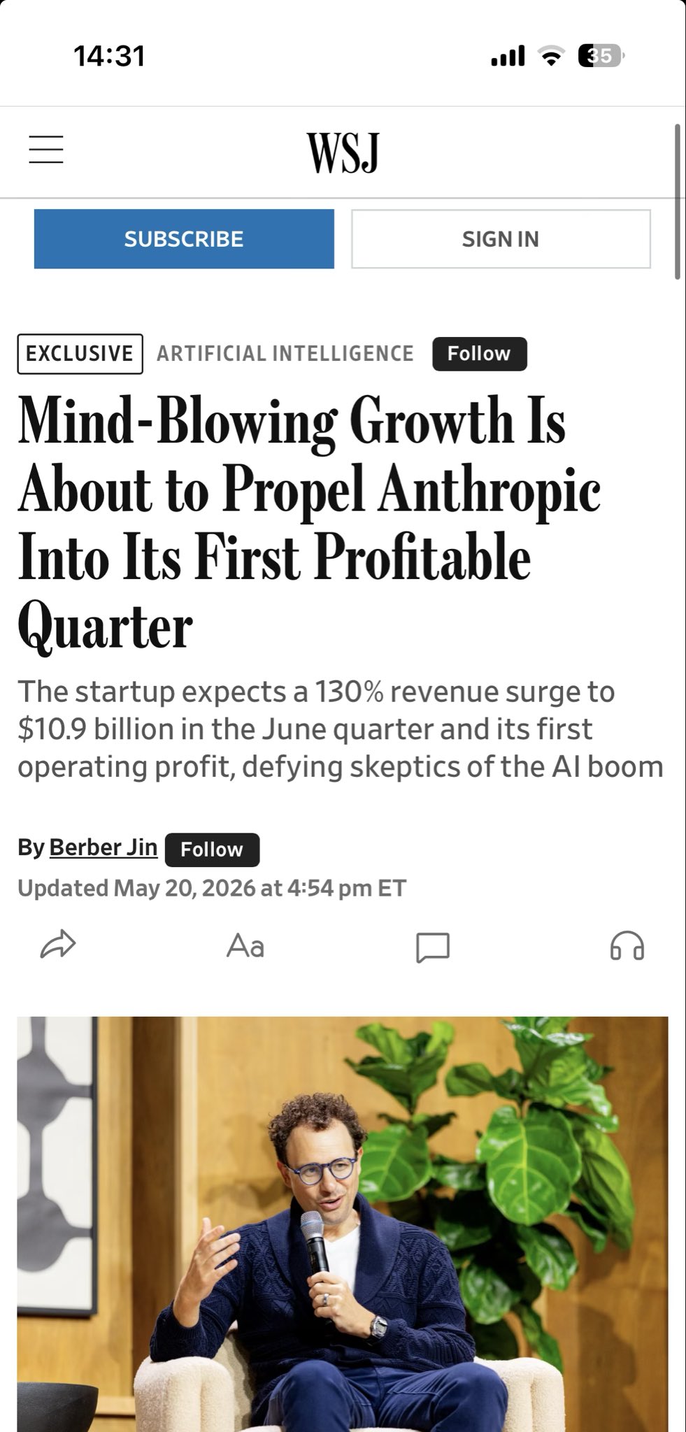 Anthropic Projected to Double Revenue to $10.9 Billion