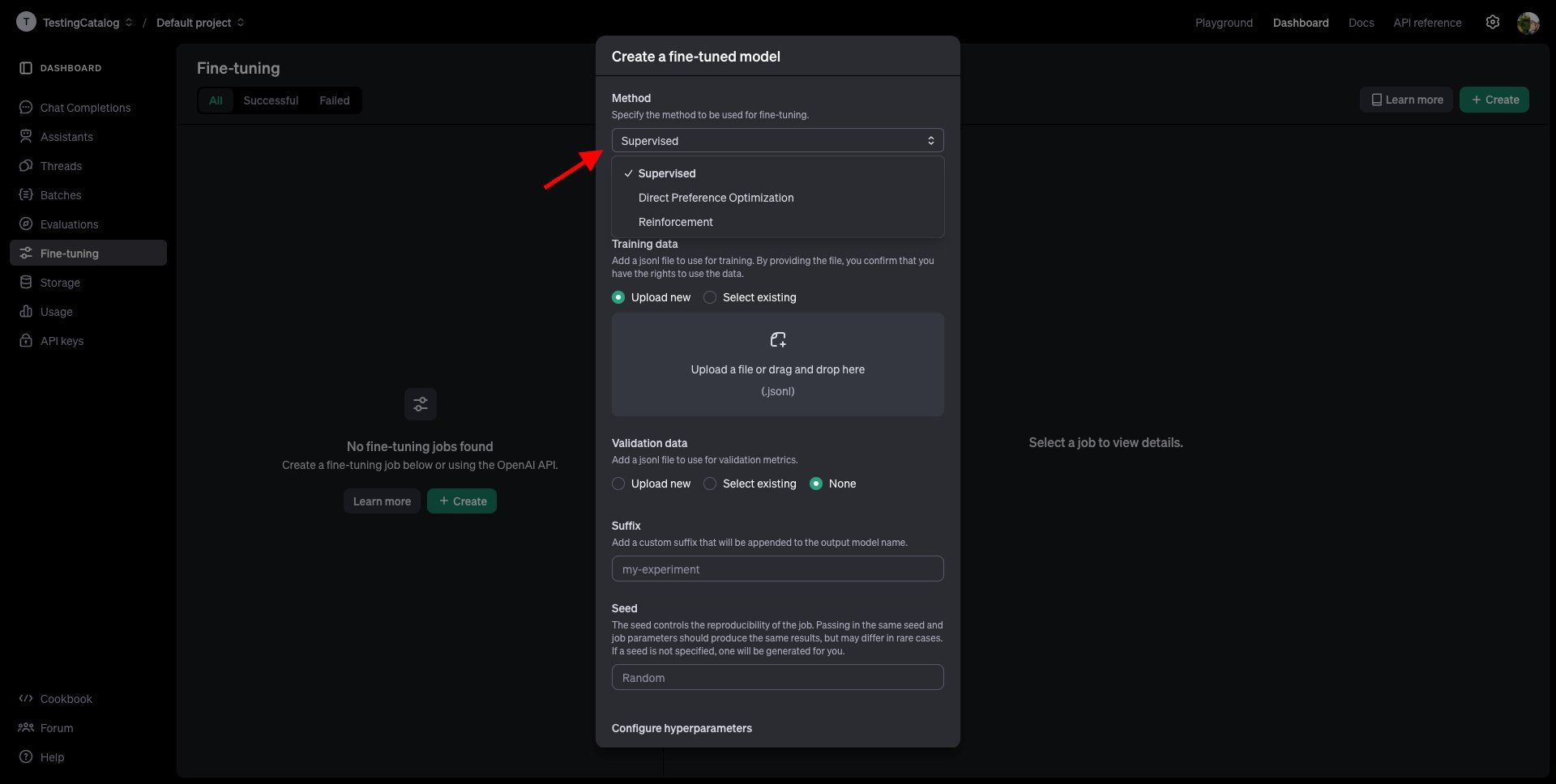 OpenAI offers 3 fine-tuning methods