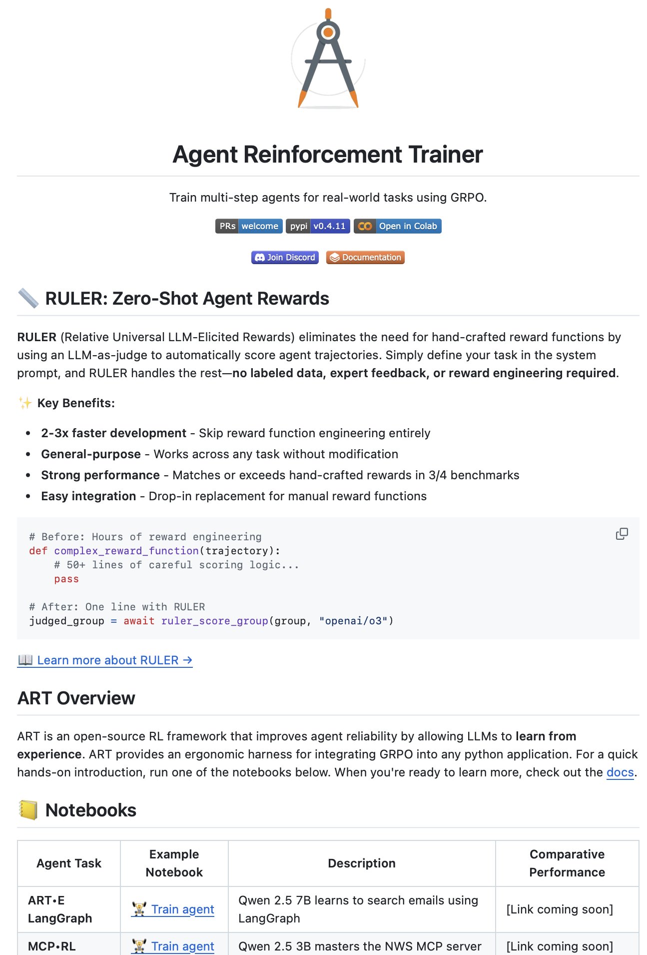 Train LLM Agents with Reinforcement Learning Using ART