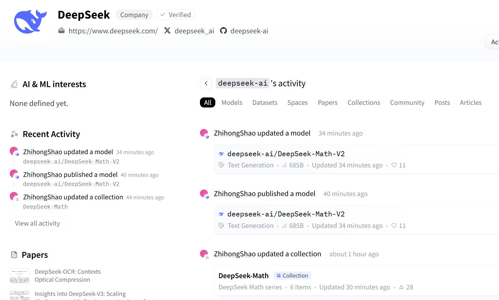 DeepSeek-Math-V2 Achieves Self-Verifiable Mathematical Reasoning