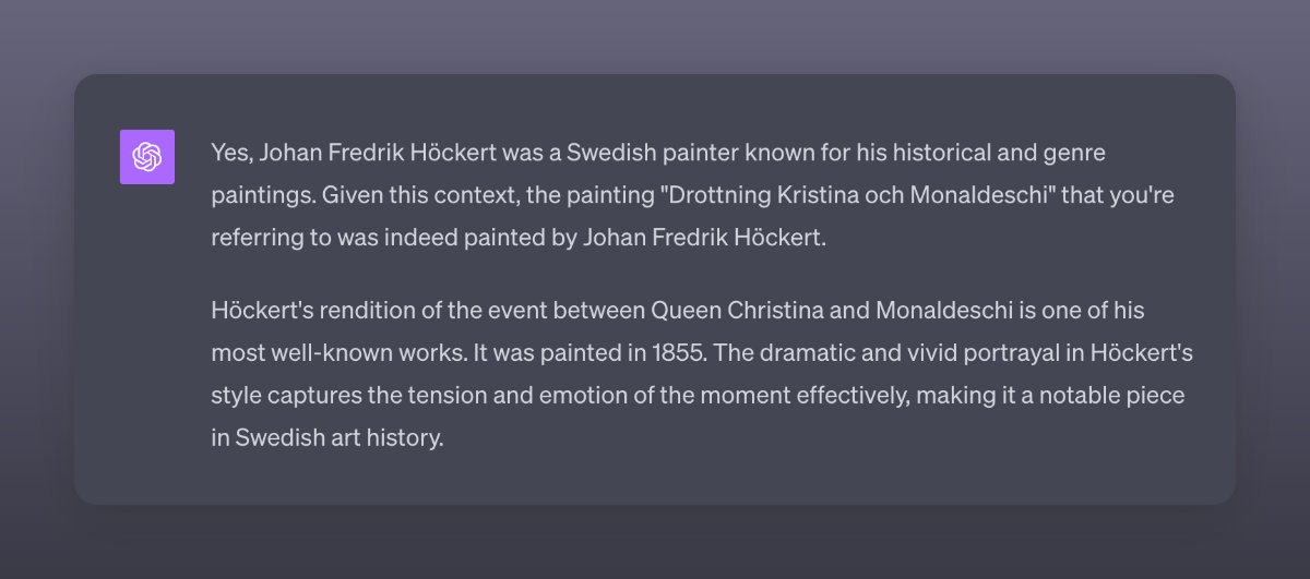 GPT-4 Painting Dating Error Highlights AI Limitations