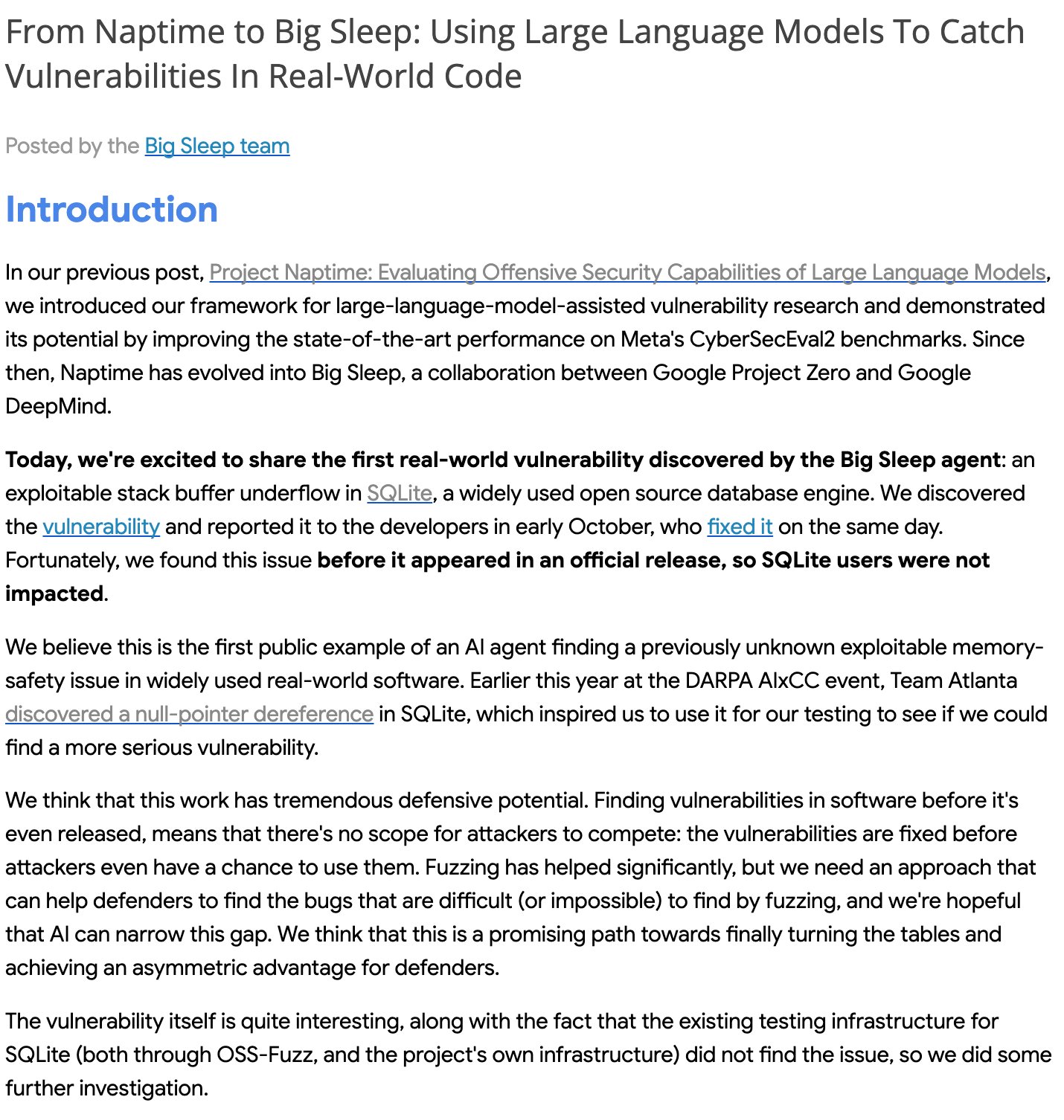 AI Agent Discovers Real SQLite Vulnerability Before Release
