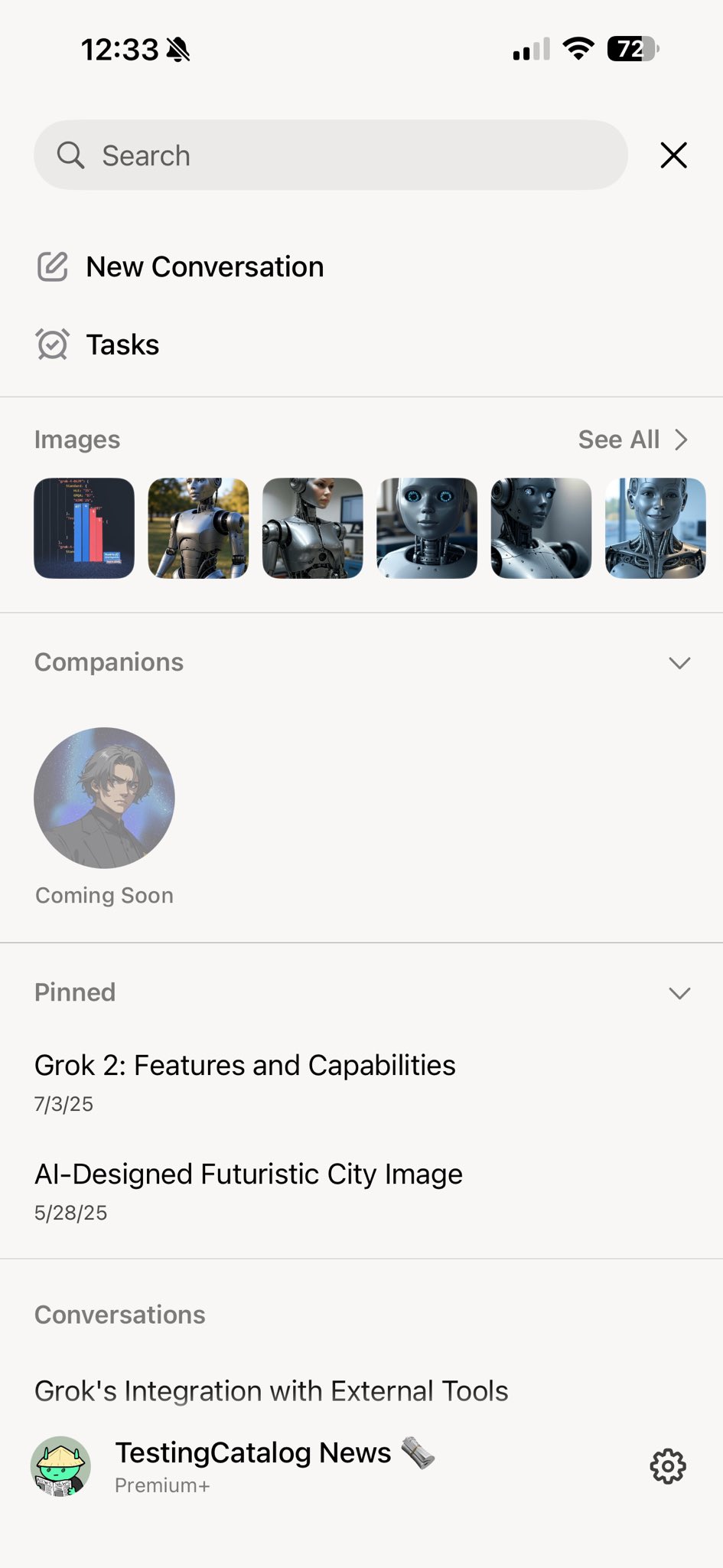 Grok AI companions deviennent des personnages 3D animés
