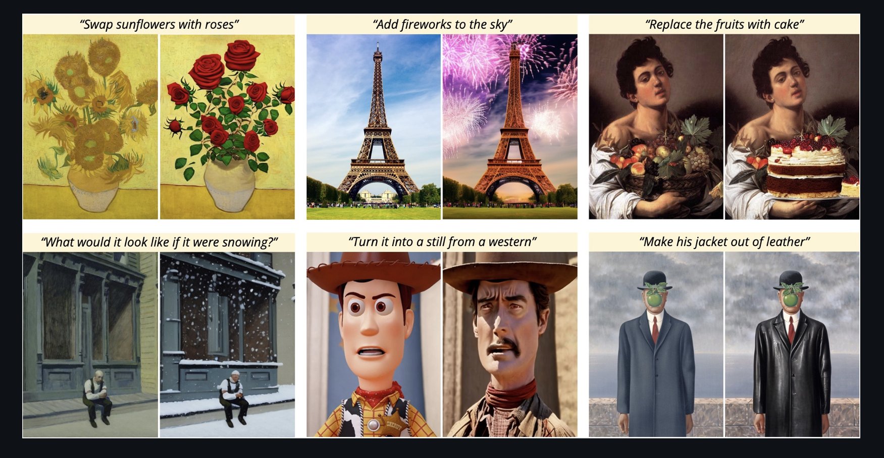 InstructPix2Pix: AI Image Editing Through Written Instructions