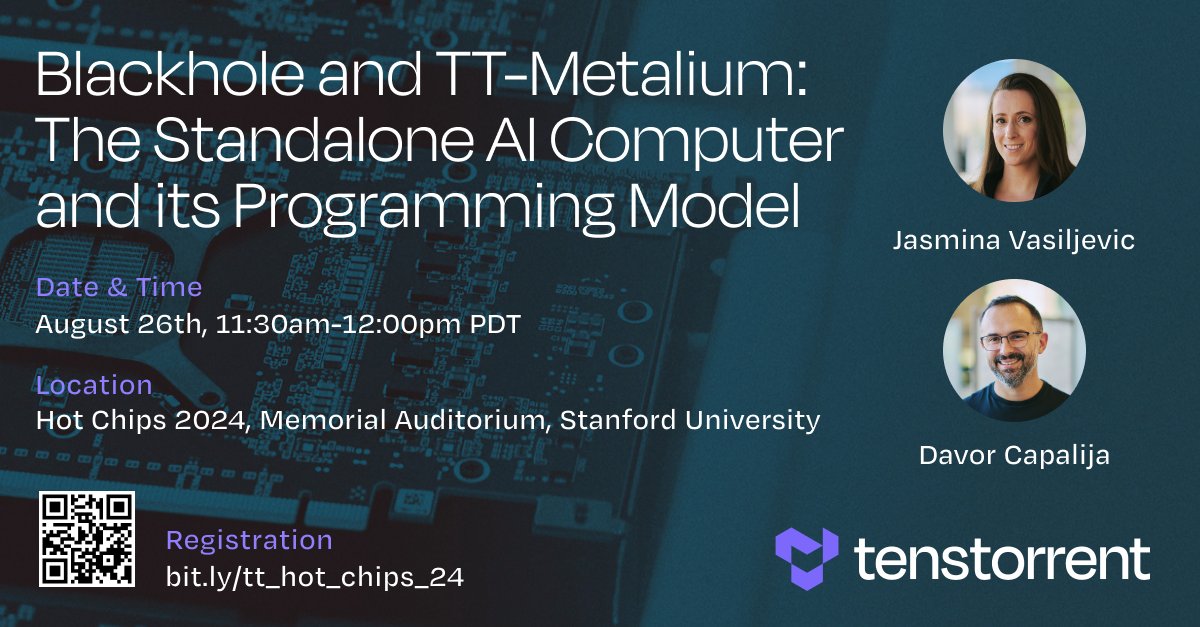 Tenstorrent Blackhole and TT-Metalium at Hot Chips 2024