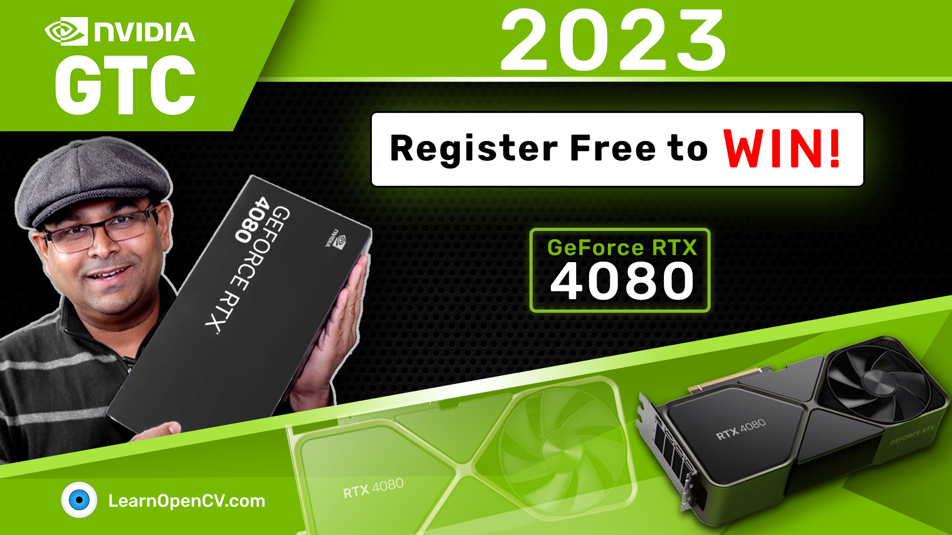 Register Now to Win Free NVIDIA RTX 4080 GPU at GTC