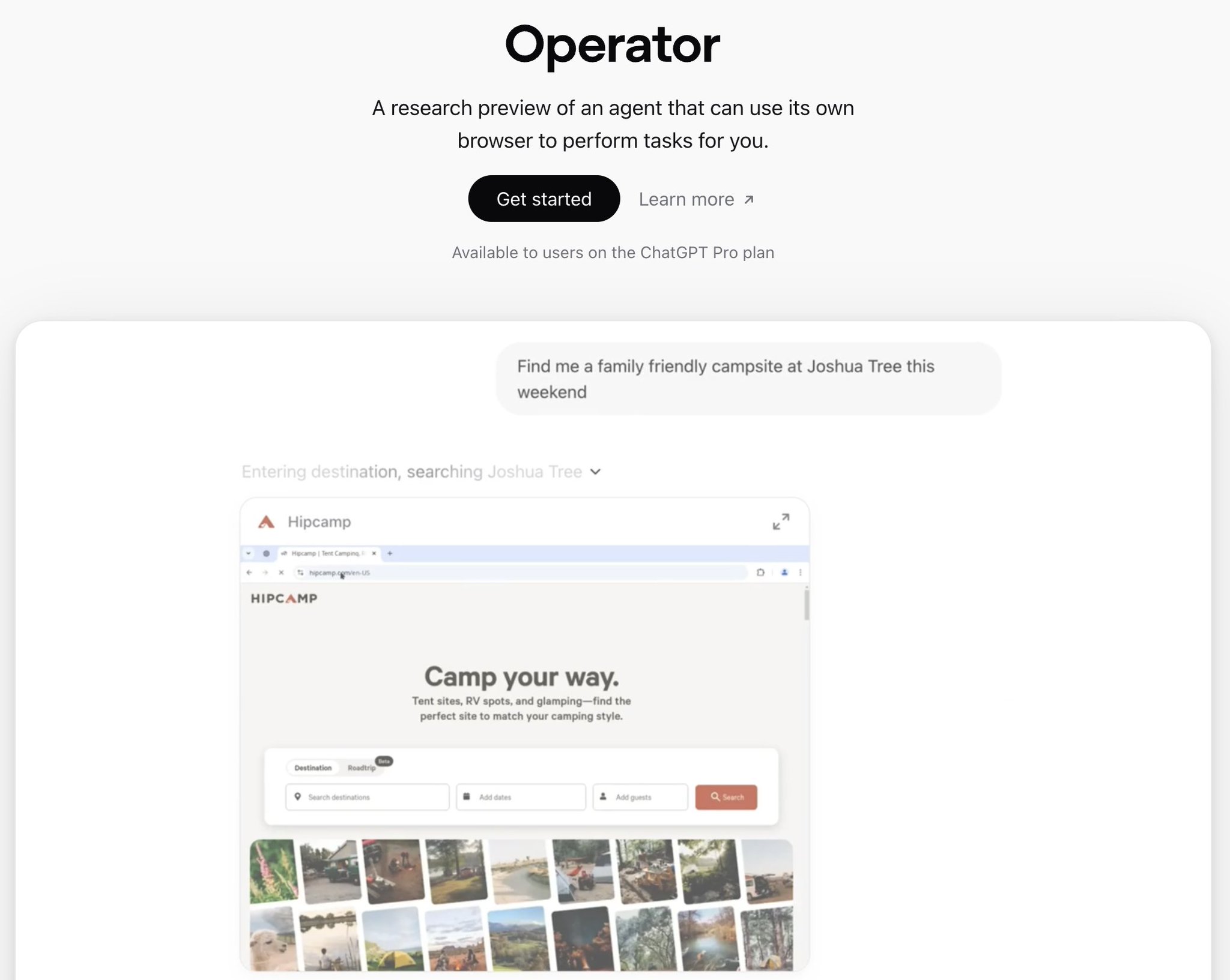 Operator: AI Agent with Browser Capabilities Launches