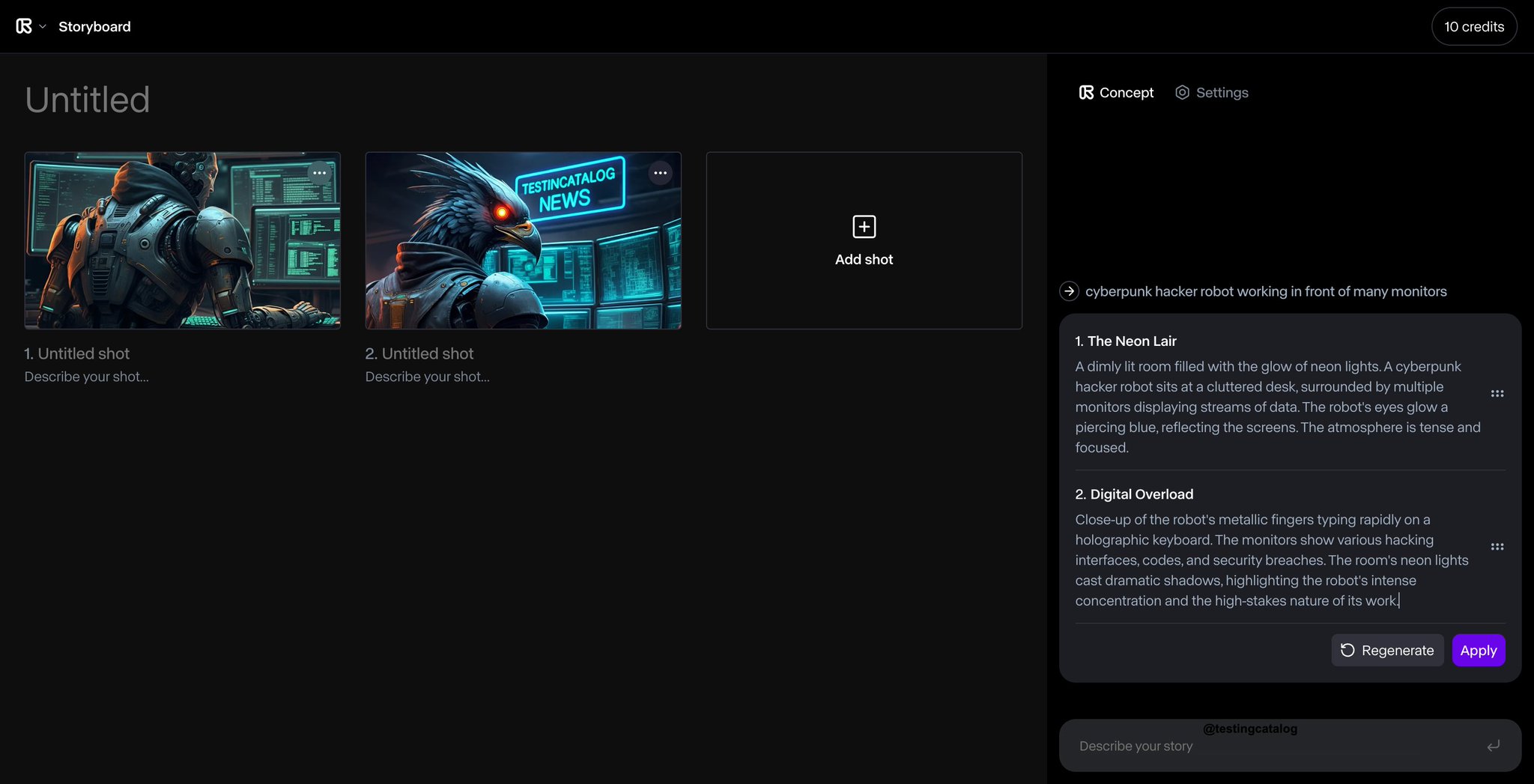 New UI Feature for Generative AI Image Prompting