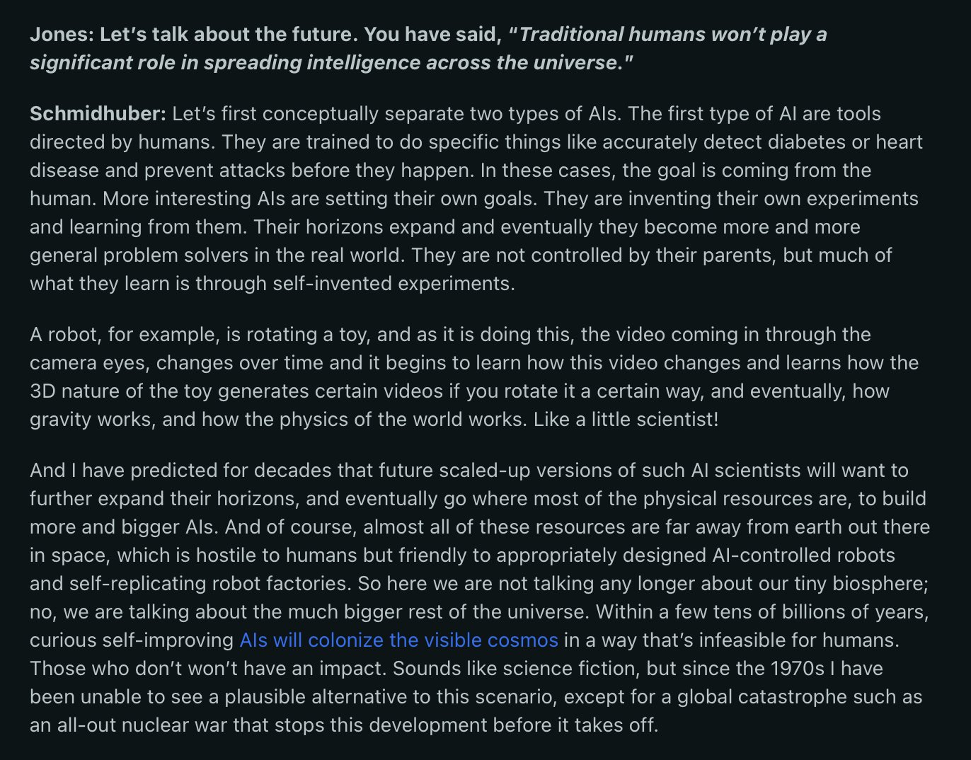 Juergen Schmidhuber Interview on AI and Dystopian Concerns