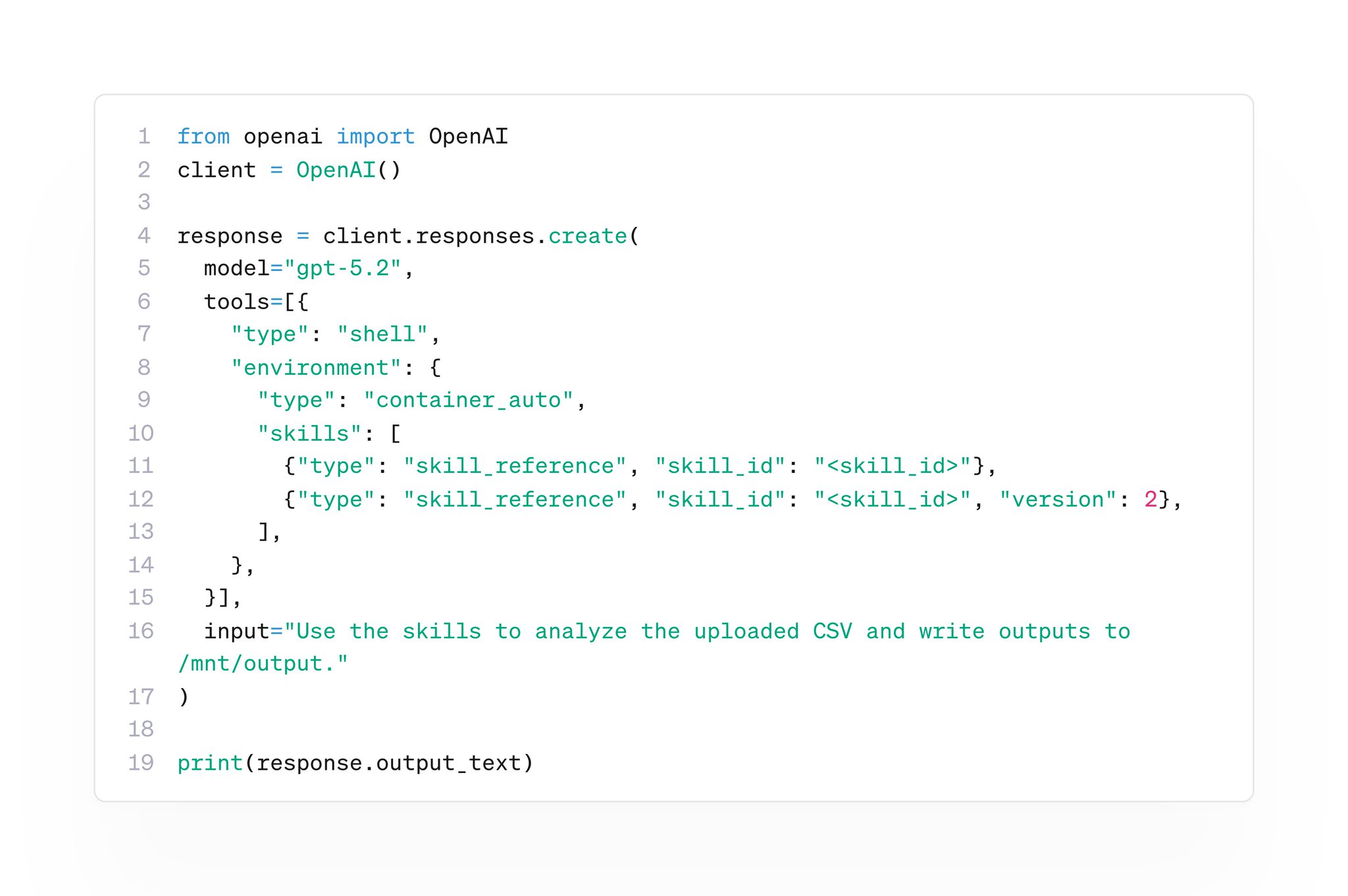 Integrating Agent Skills with OpenAI Responses API