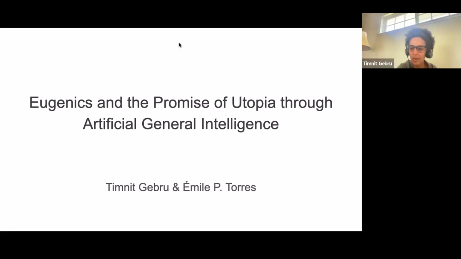 SaTML Videos Released: Gebru on AGI Ethics and Eugenics