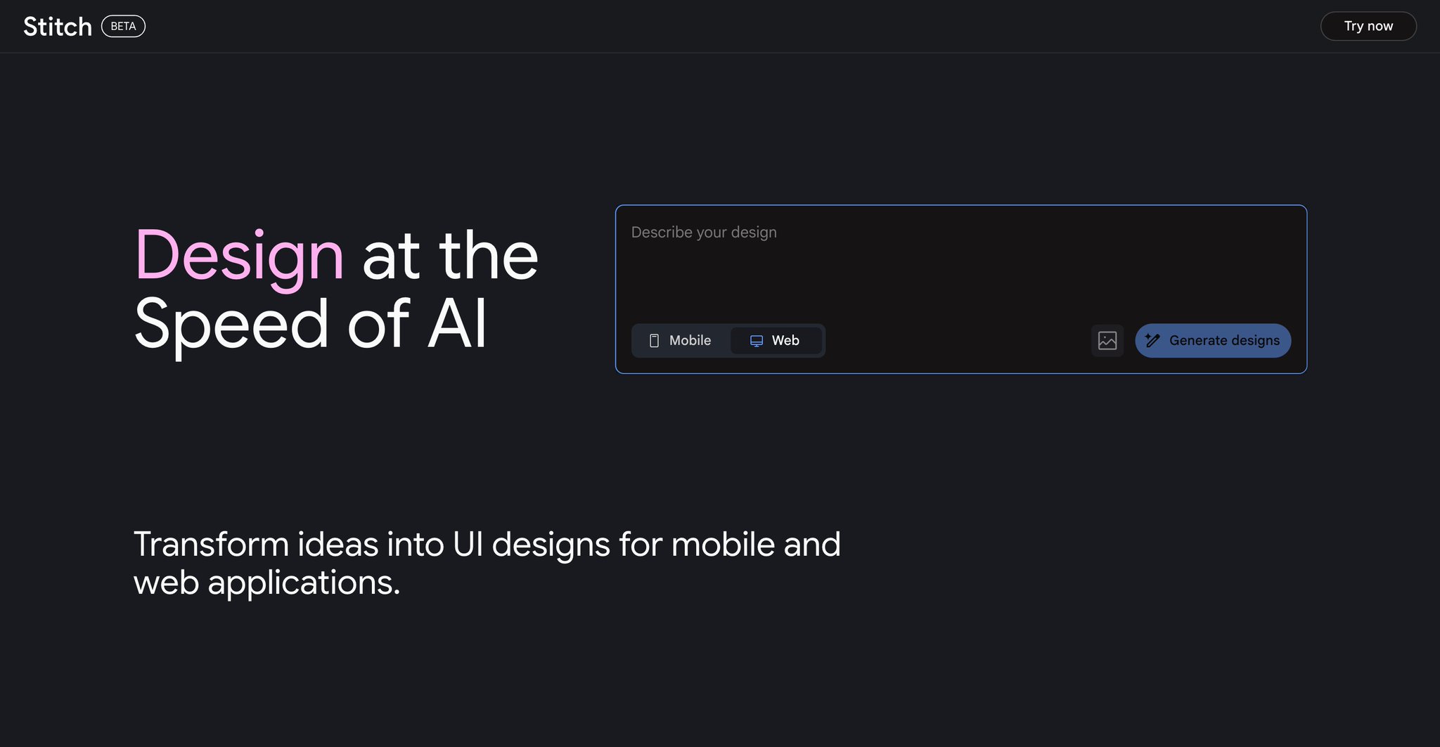 Google Releases Stitch Beta for AI UI Design