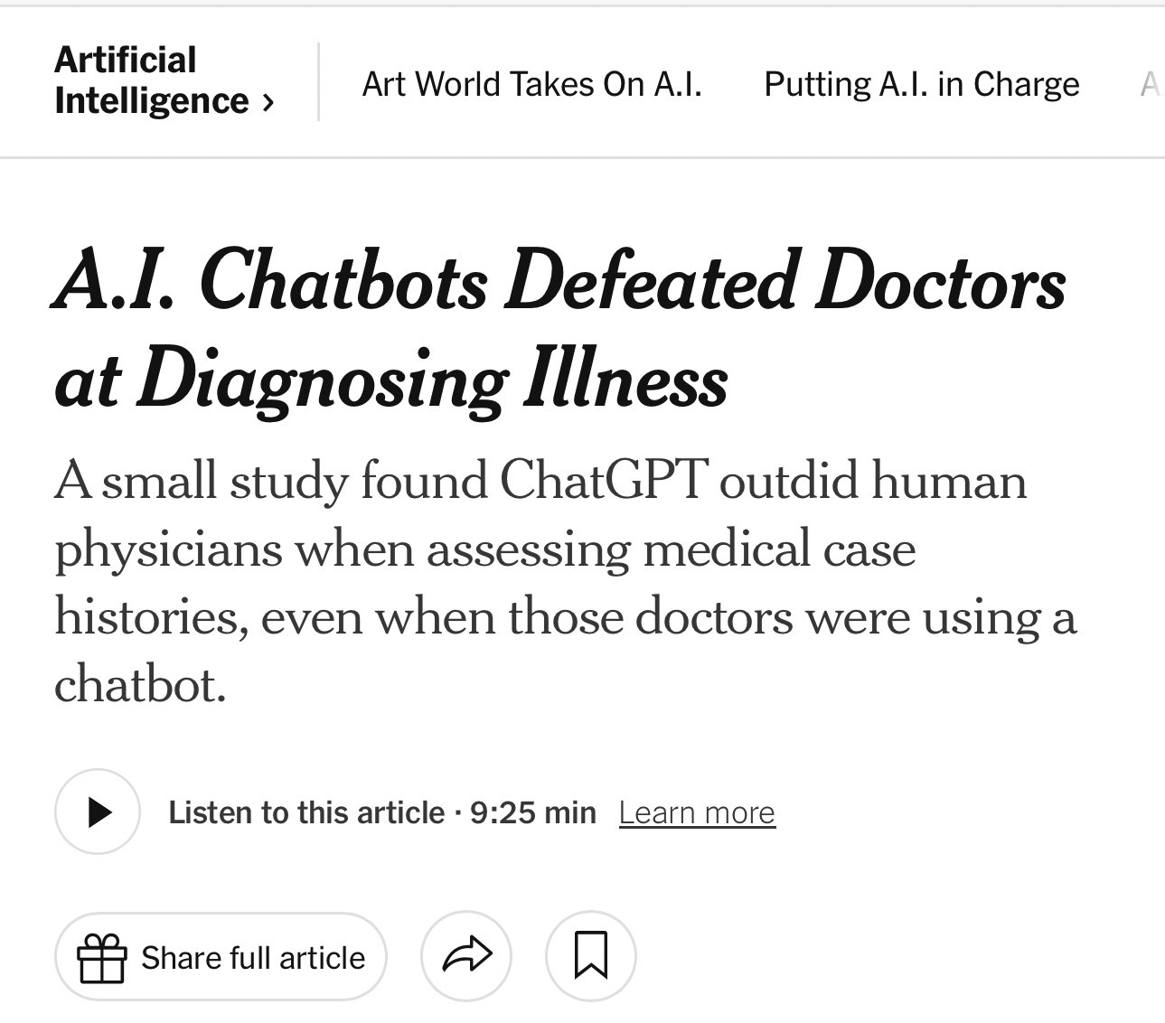 AI Will Surpass Human Doctors in Diagnosis, Experts Warn