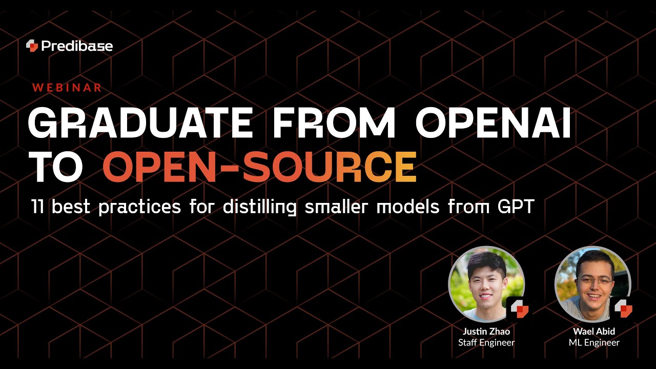 Distilling Smaller LLMs from Commercial Models Webinar Replay