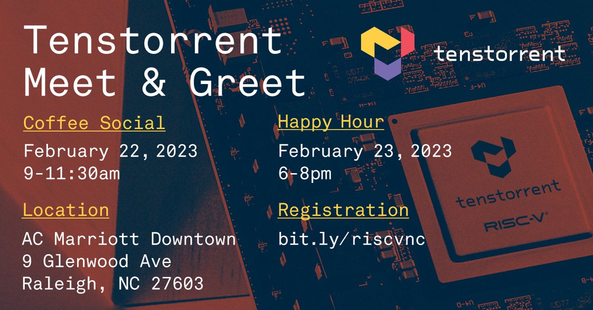 Tenstorrent RISC-V Professional Event in Raleigh