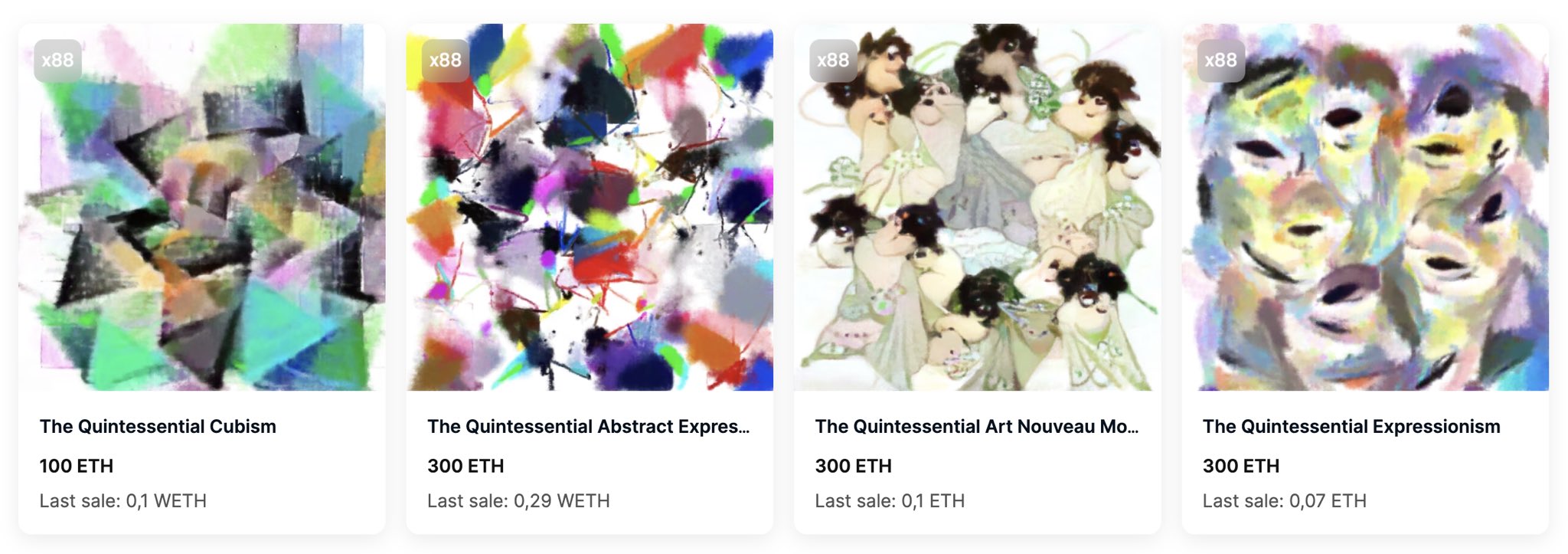 Quintessential AI: One-of-a-Kind NFT Art Movement on OpenSea