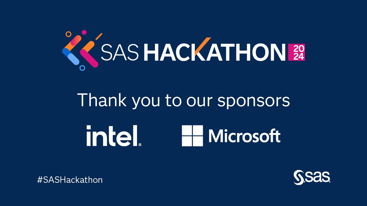 SAS Hackathon 2024 with Intel and Microsoft Partnership