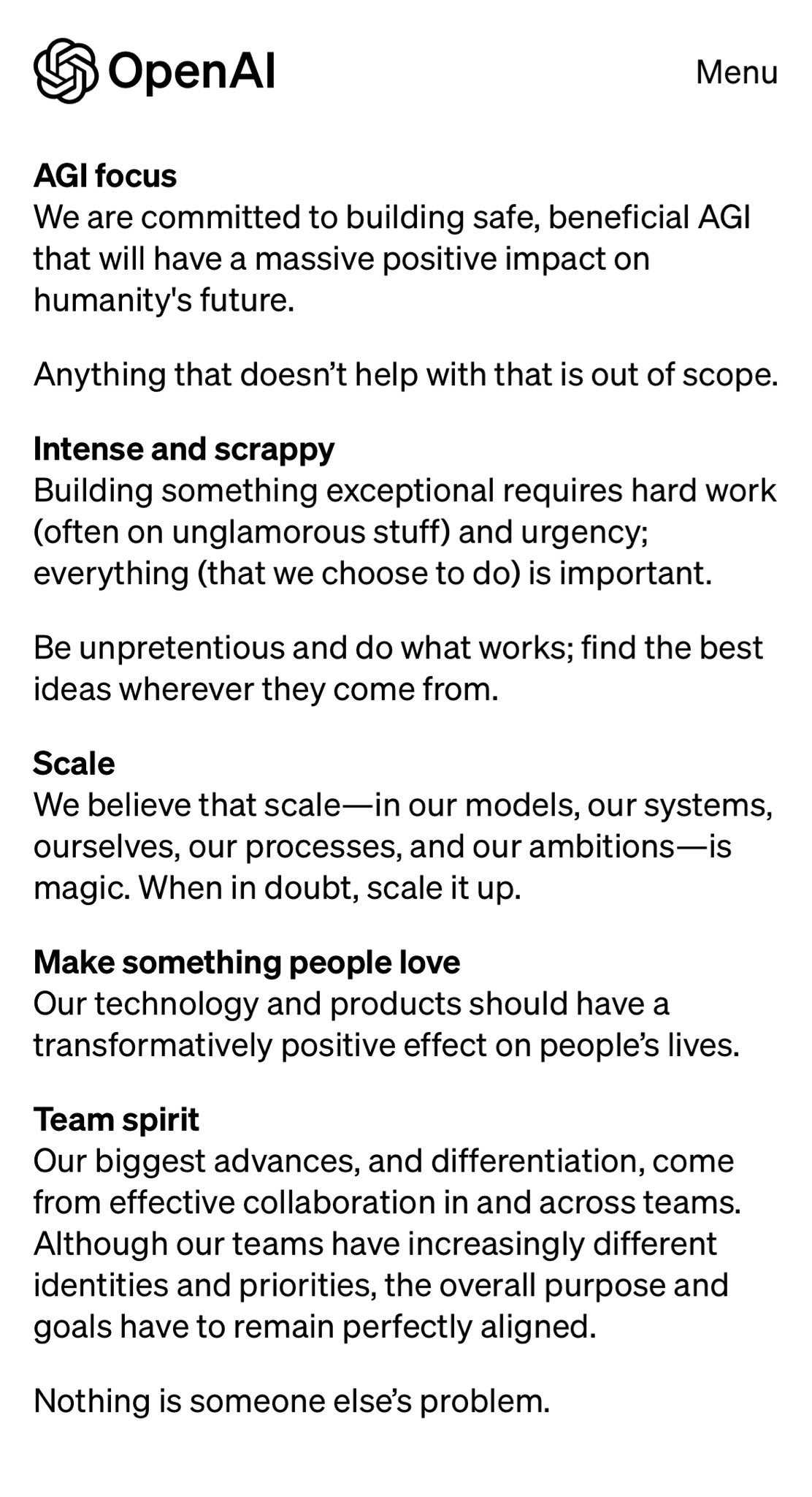 OpenAI Core Values: Join Our Team
