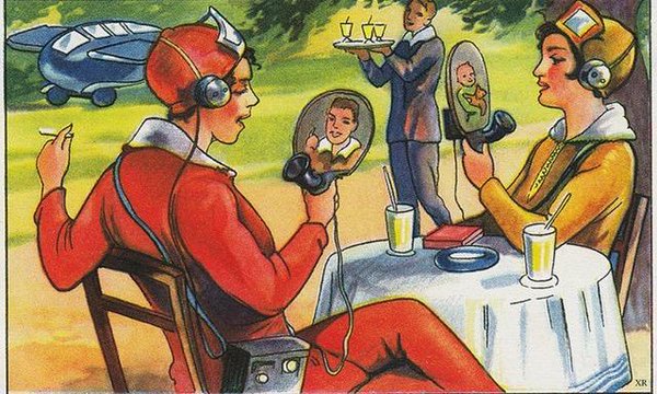 1930 Illustration Predicted Future Technology Like FaceTime