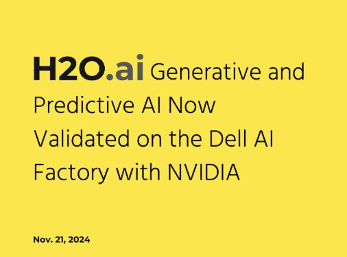 H2O AI Validated on Dell AI Factory with NVIDIA