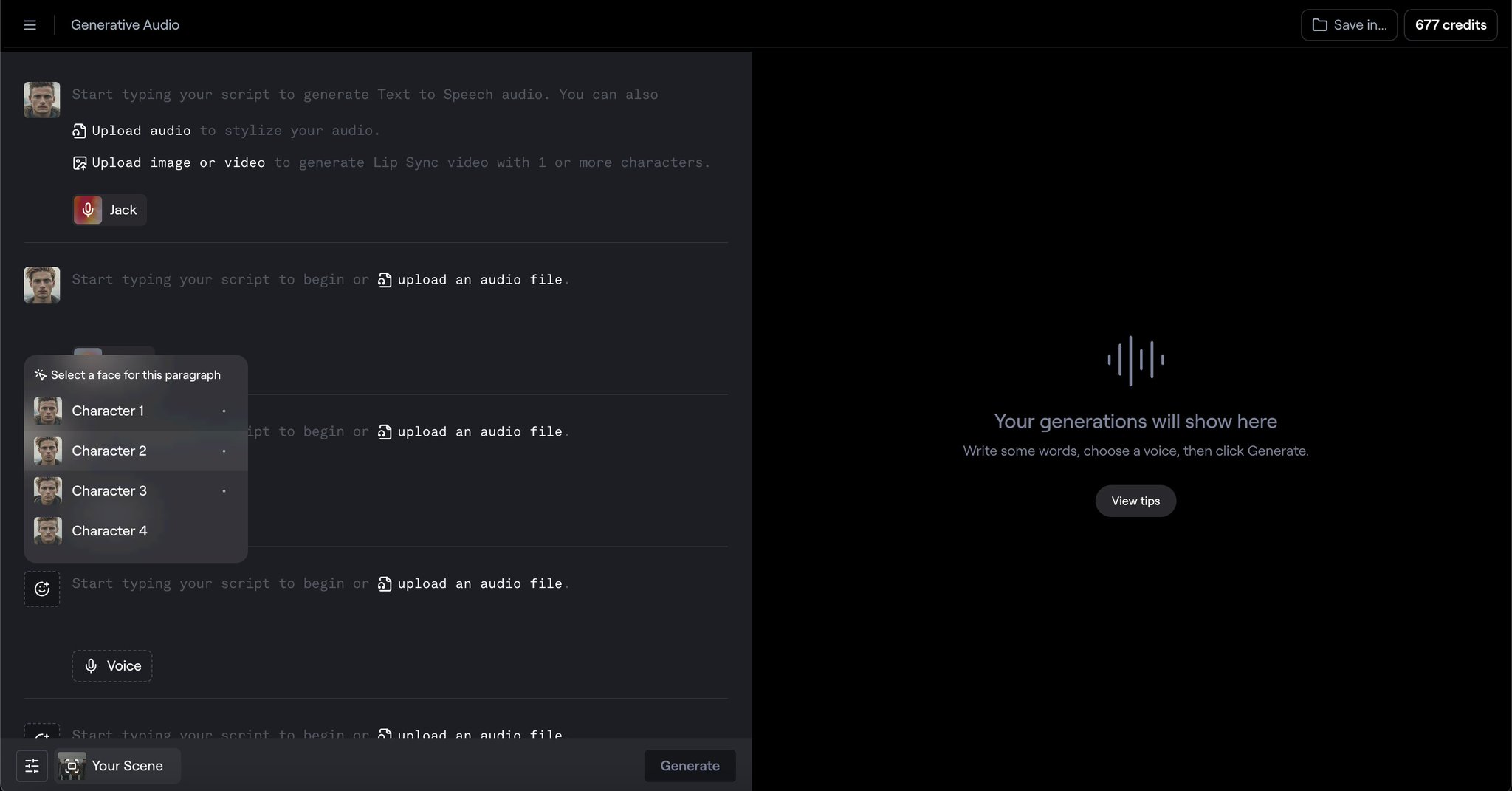 New AI tools for character dialogue and voice generation
