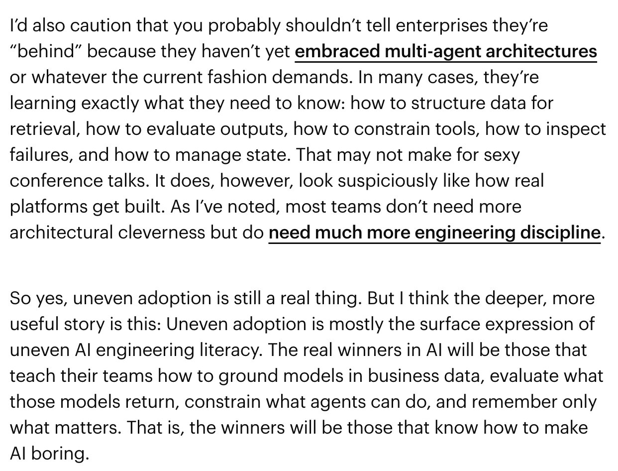 Enterprise AI Success Requires Unglamorous Engineering Work