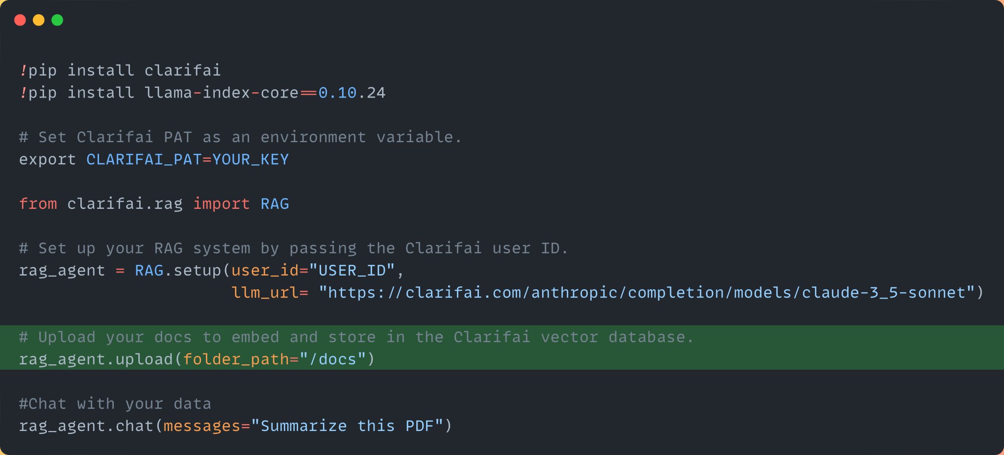 Upload PDF Research Paper Data to Clarifai App Vector Database