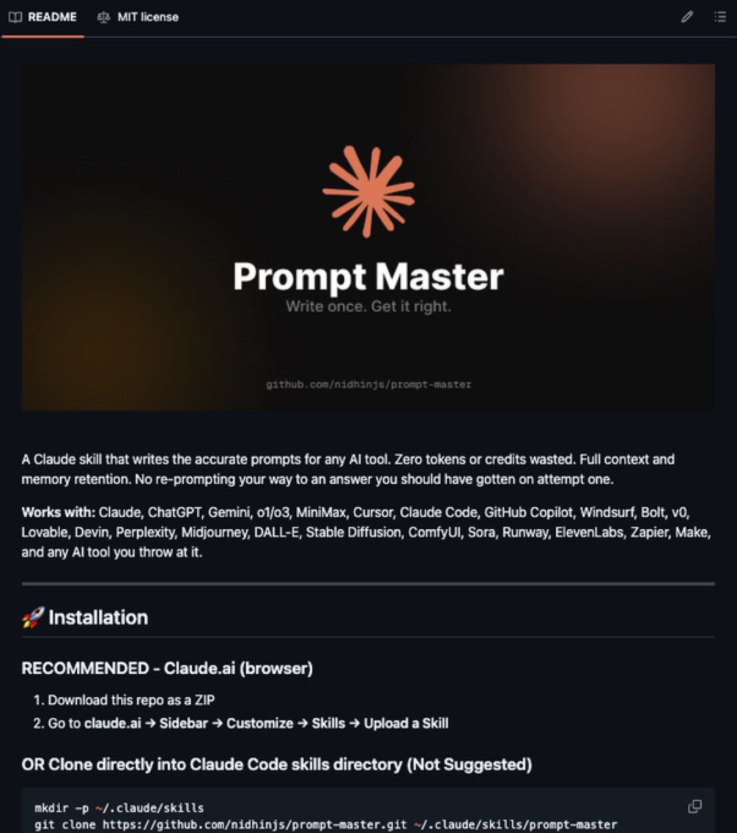 Claude launches ‘Prompt Master’ skill to generate perfect prompts