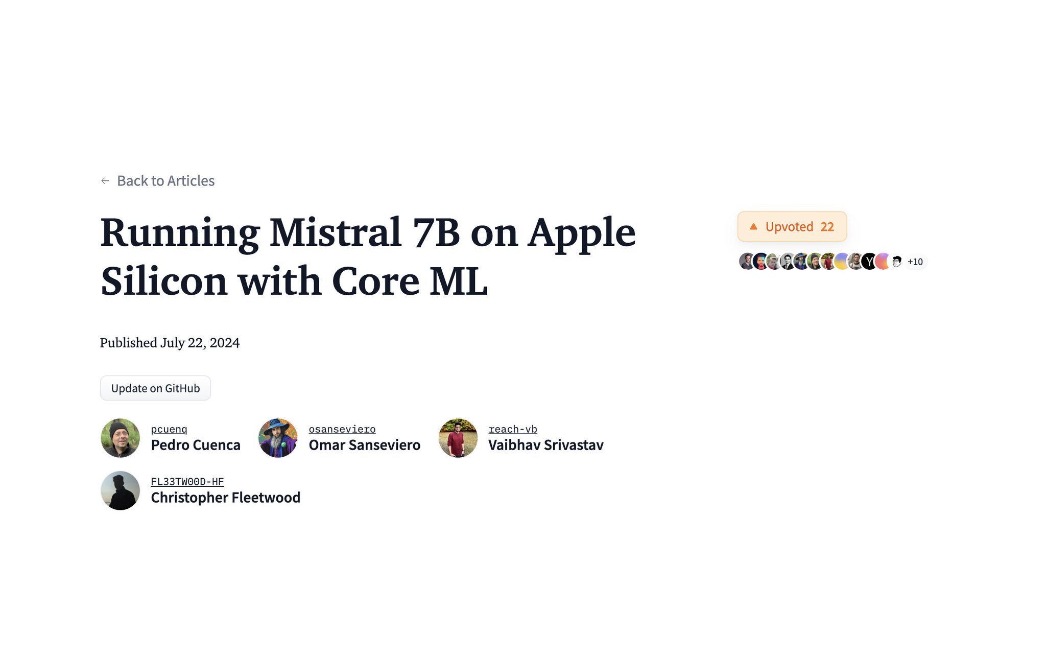 Running 7B Parameter Models Locally on Apple Silicon