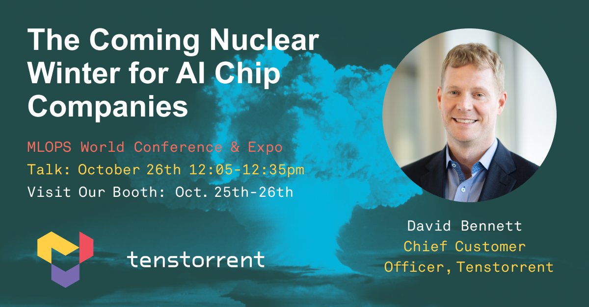 Tenstorrent CCO Speaking at MLOps World Conference Austin
