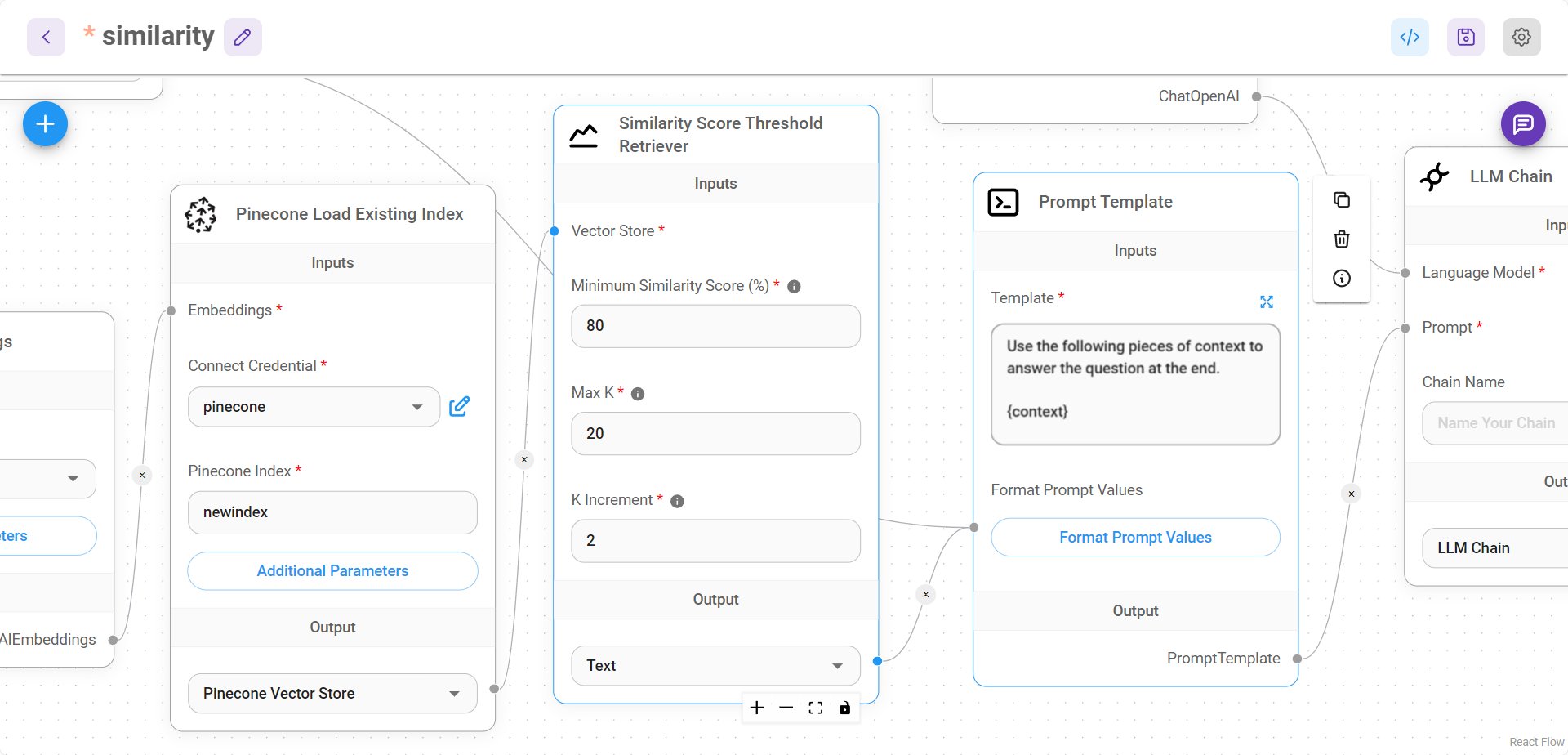 Similarity Threshold Retriever for Vector Store Queries