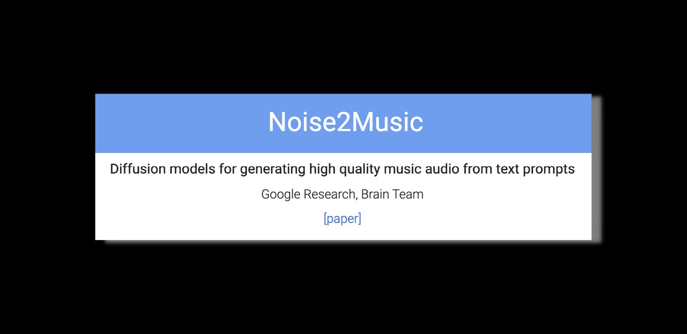 Noice2Music generates 30-second music from text inputs