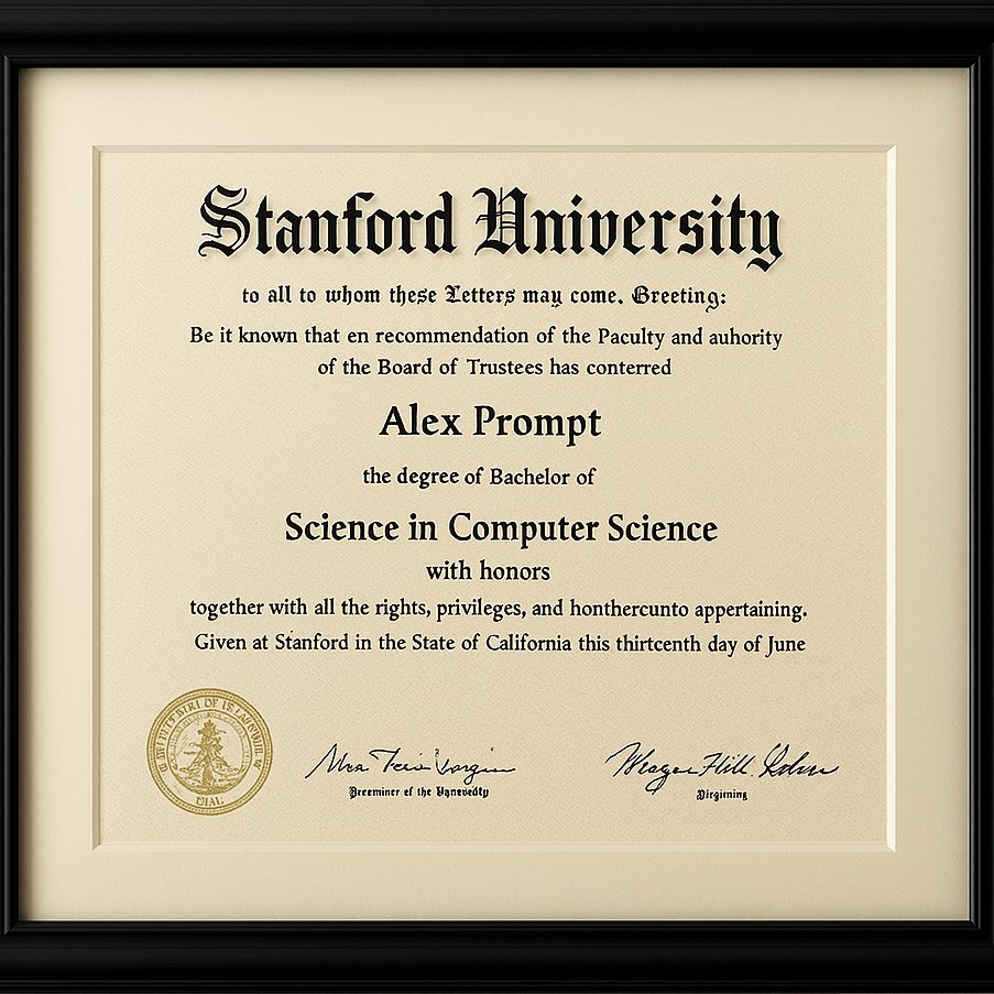 Using Generative AI to Create Synthetic Educational Credentials