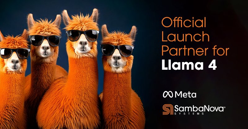 Llama 4 Scout Available on SambaNova Cloud at 697 Tokens/Second