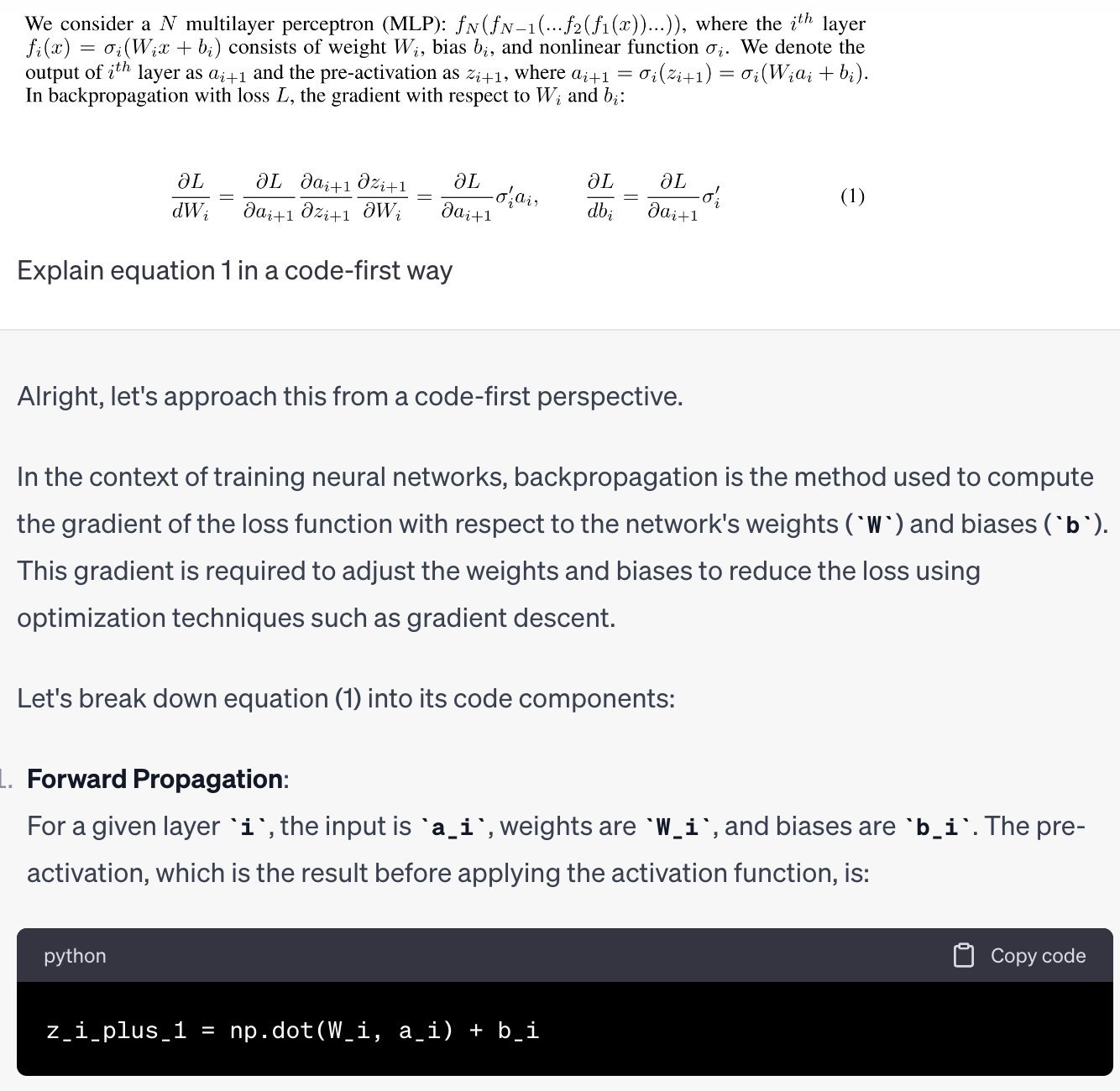 Ask for Explanations Beyond Code