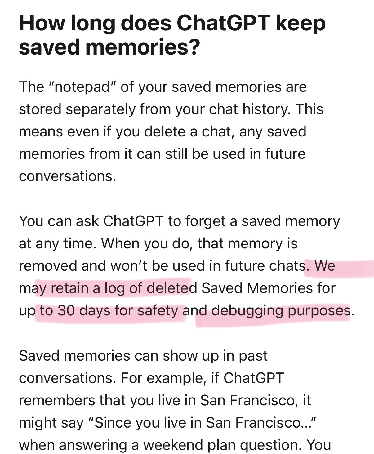 ChatGPT Data Retention and Training Privacy Settings