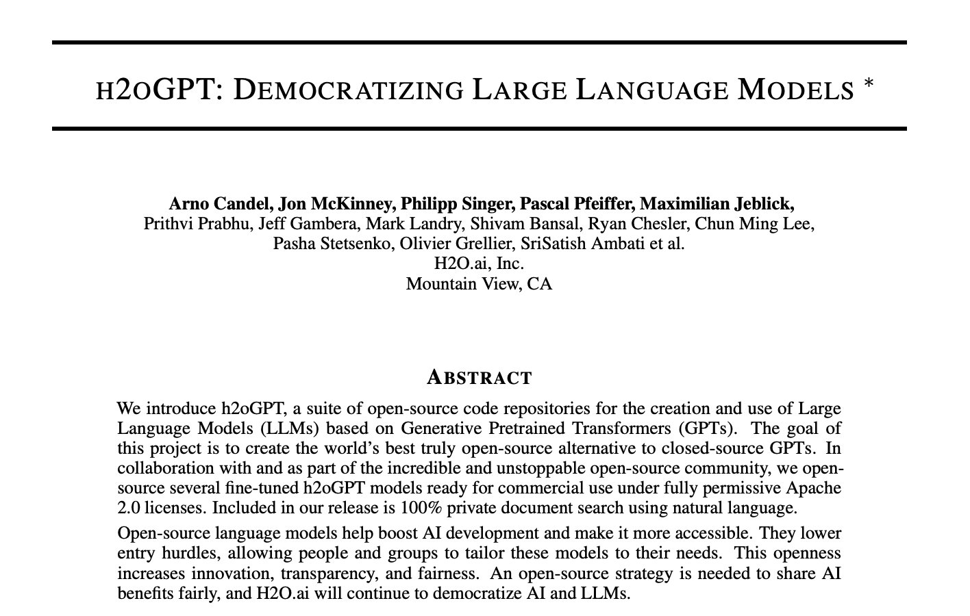 h2oGPT: Democratizing Large Language Models