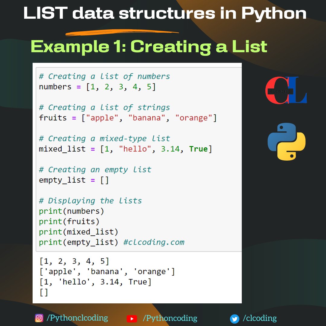LIST Data Structures in Python: Complete Guide