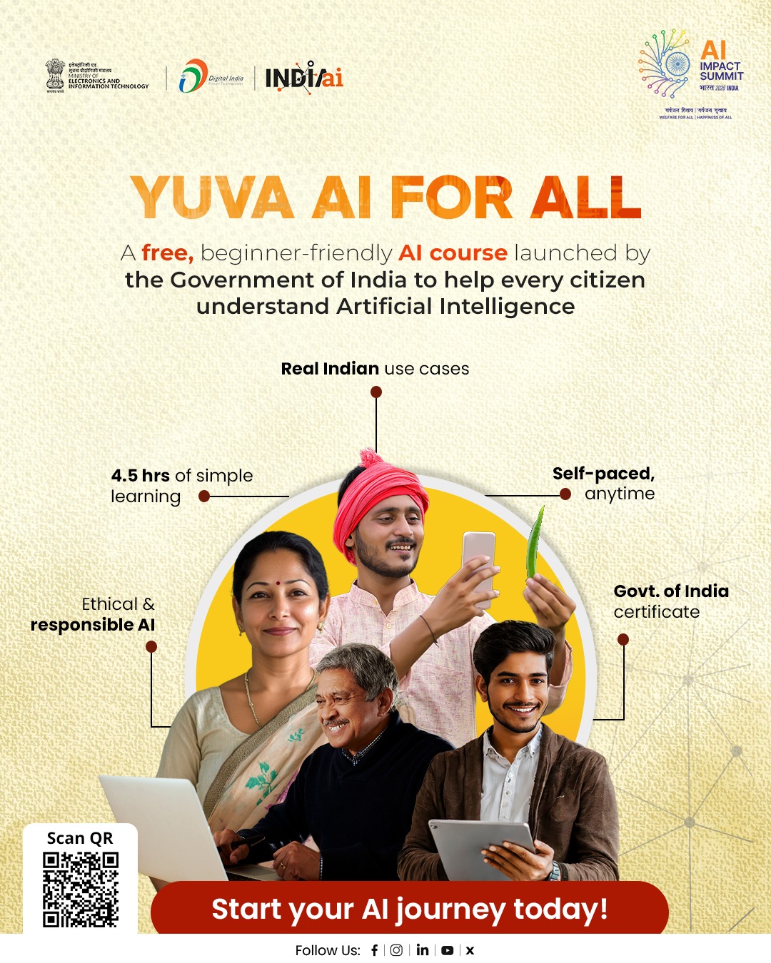 India Launches Free 4.5-Hour AI Course for All Learners