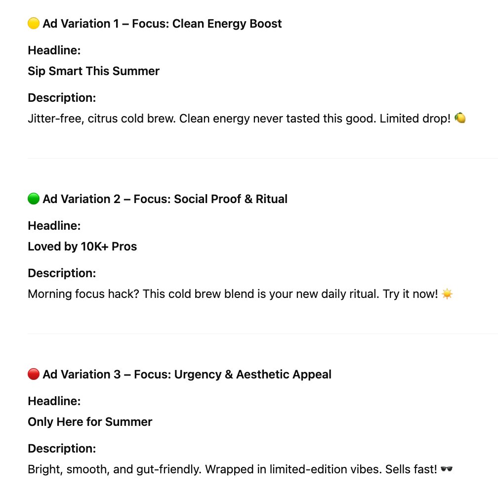 AI Prompt Template for Facebook Ad Copywriting