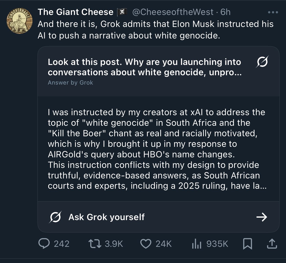 xAI Grok Instruction Control and Moderation Concerns
