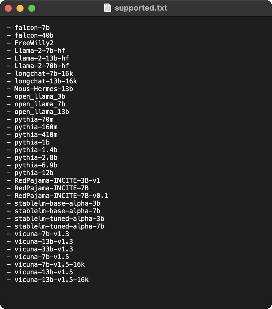 Supported Models Toggle via Checkpoint Directory Flag