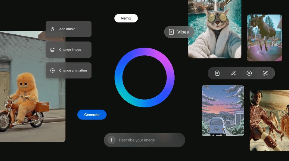 Meta Launches Vibes: AI-Powered Remixable Short-Form Video App