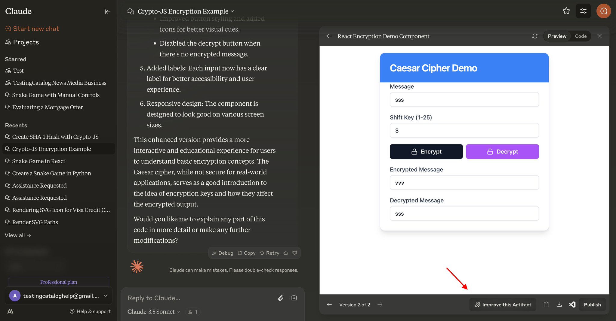 Claude to introduce one-tap improvement for Artifacts
