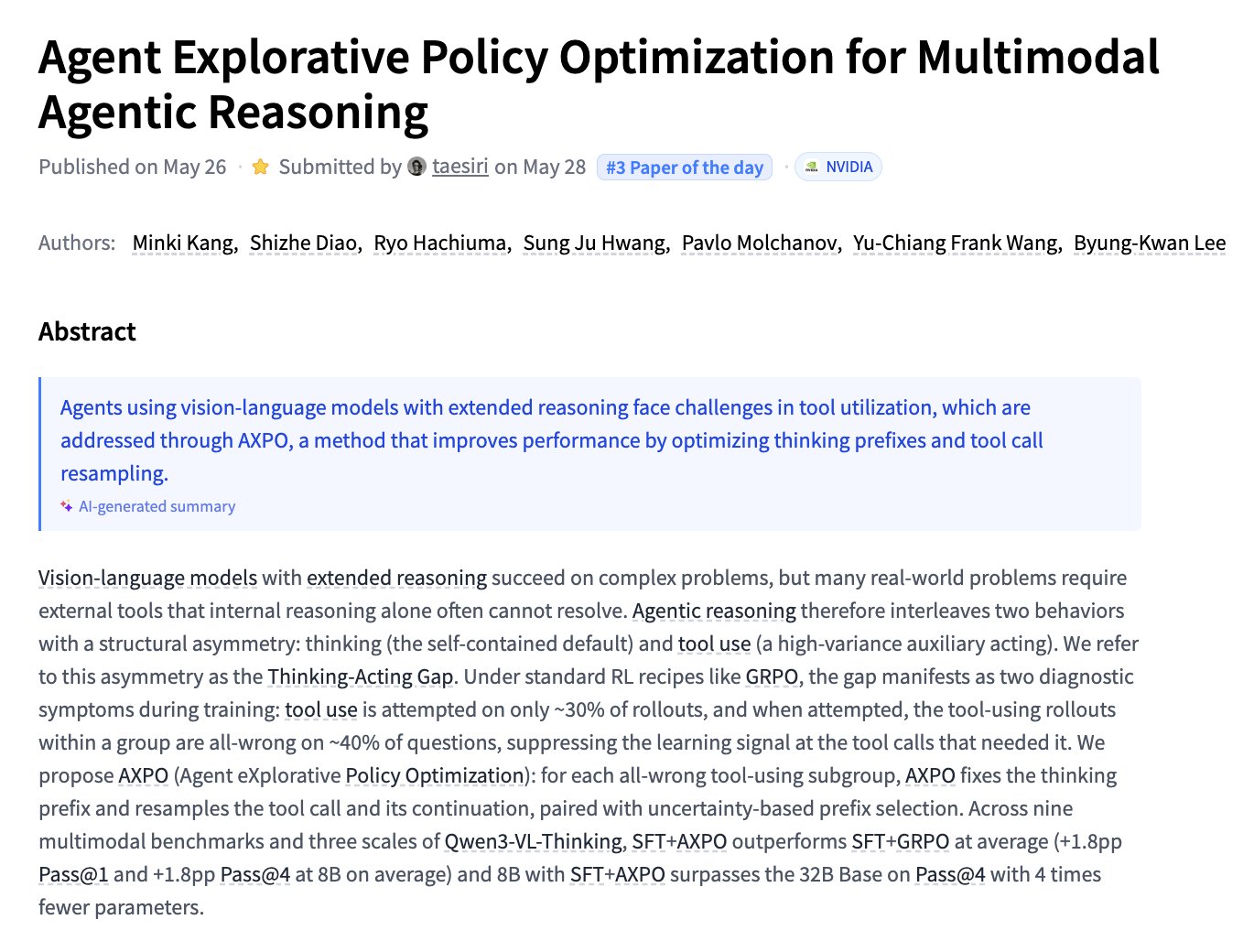 Agent Explorative Policy Optimization for Multimodal Agentic Reasoning