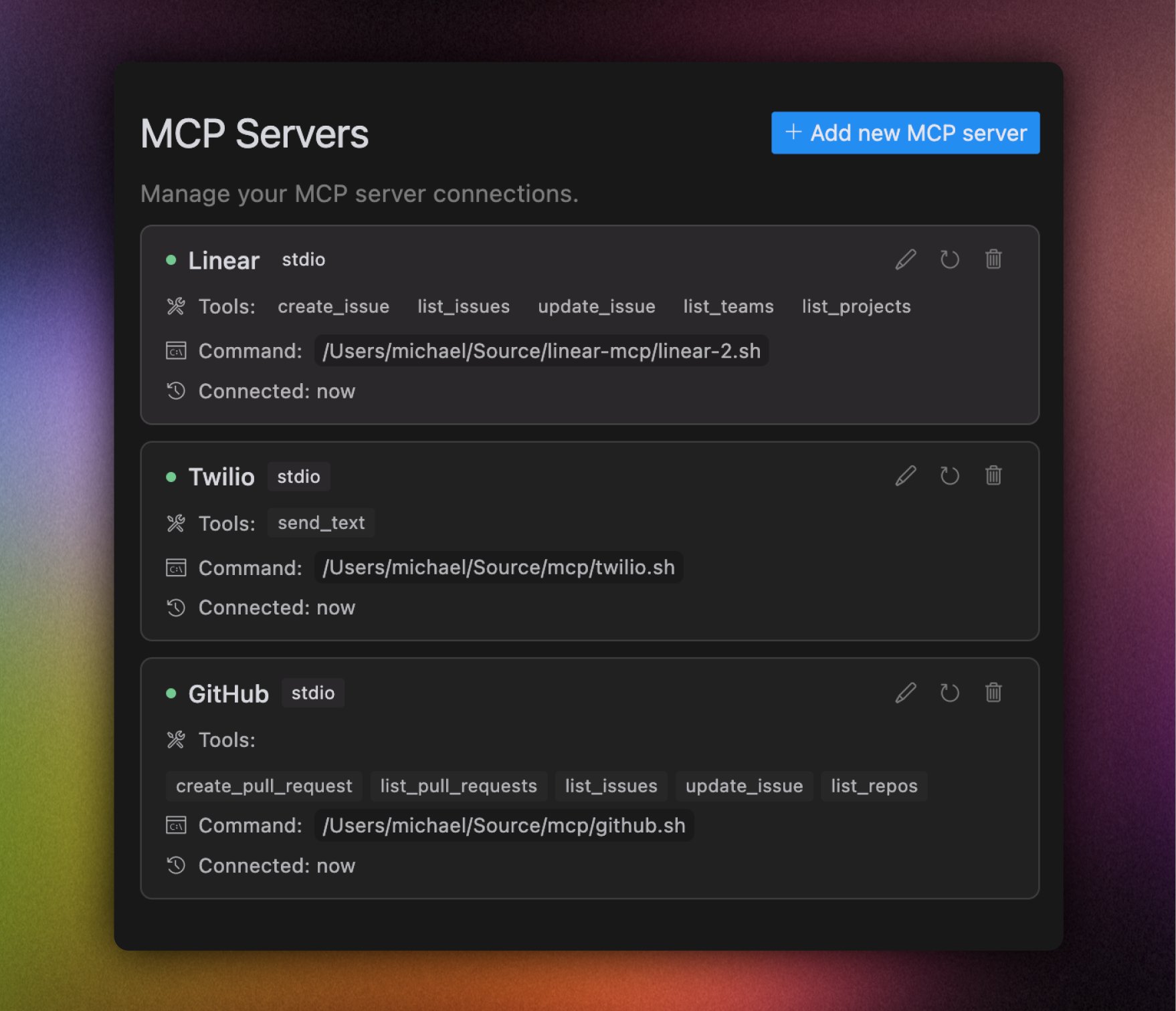 Configure Custom Tools via MCP in Cursor Settings
