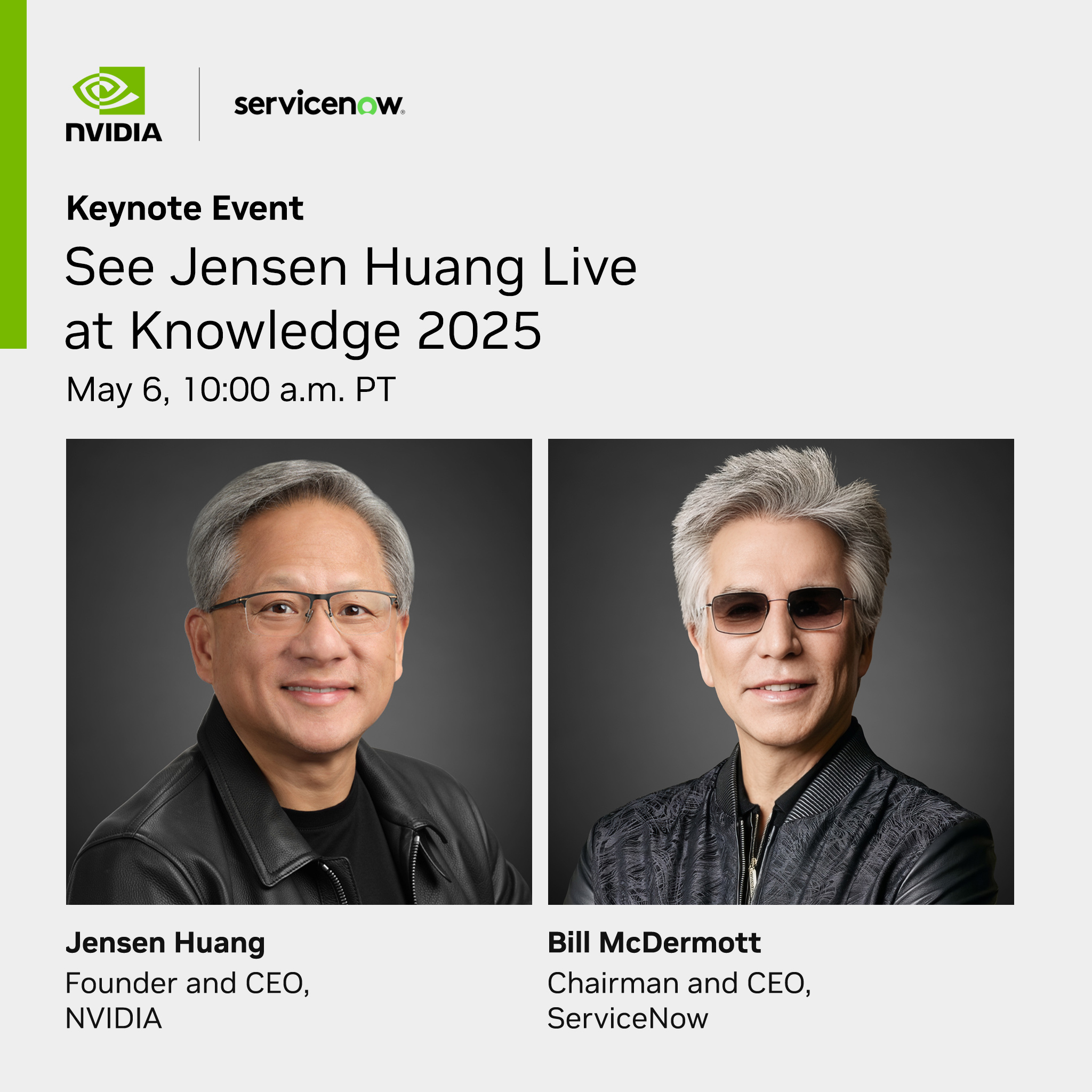 Jensen Huang and Bill McDermott discuss AI business applications
