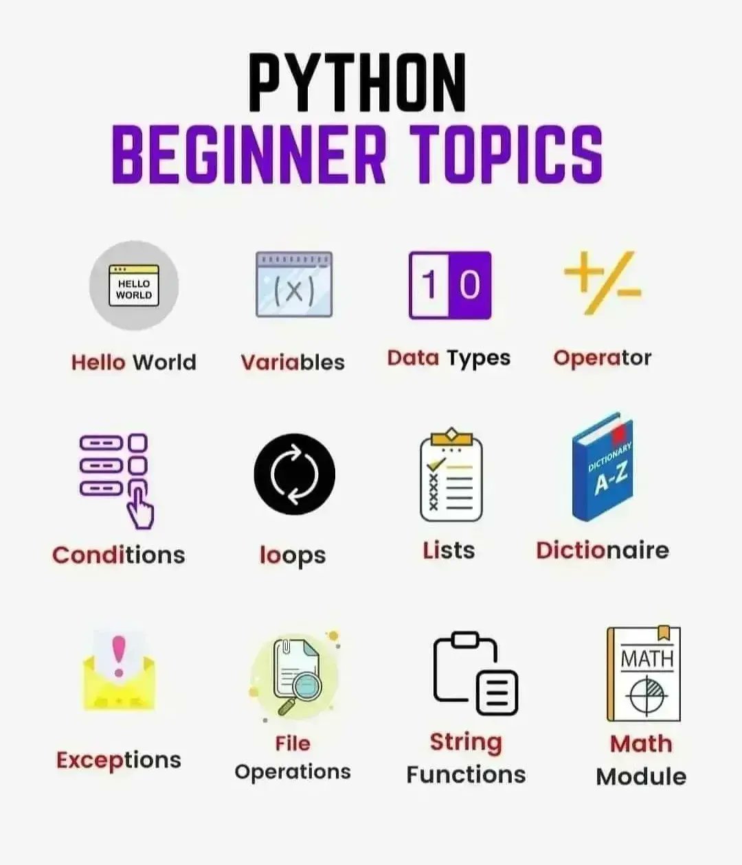 Comprehensive Python Guide for Beginners: Variables to File Handling