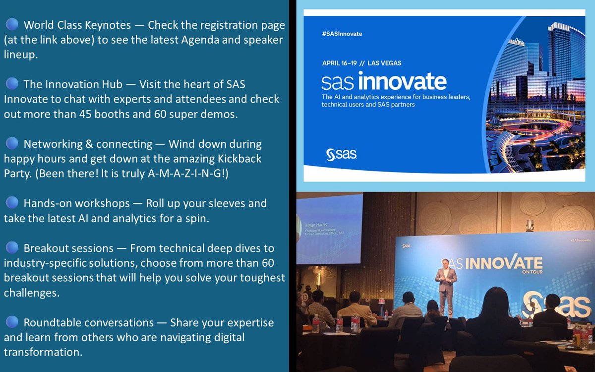 SAS Innovate 2024 Conference Las Vegas April 16-19 Registration